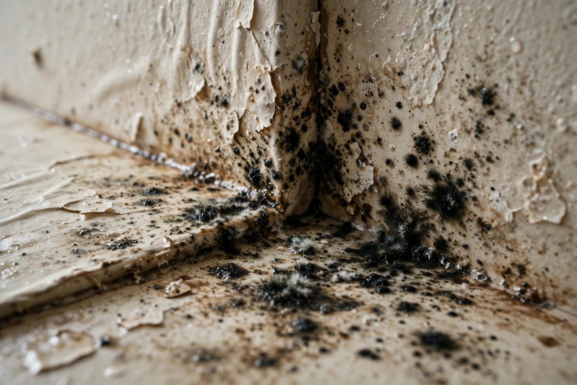 Dehumidifier and air movers drying a water damaged room within the critical first 48 hours